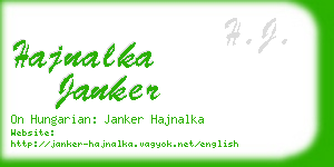 hajnalka janker business card